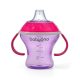 BabyOno itatópohár - csöpögésmentes puha csőrrel 3hó 180ml pink 1456/02 baba kulacs