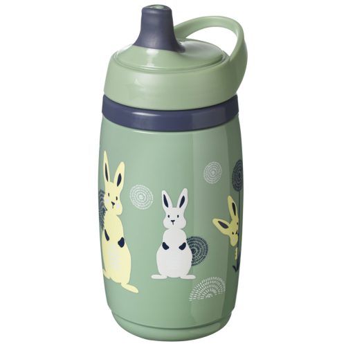 Tommee Tippee itatópohár - Superstar Insulated Sportee Bottle sportkupakos hőtartó 266ml 12hó zöld gyermek kulacs