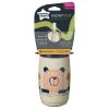 Tommee Tippee itatópohár - Superstar Insulated Straw Cup szívószálas hőtartó 266ml 12hó drapp gyermek kulacs