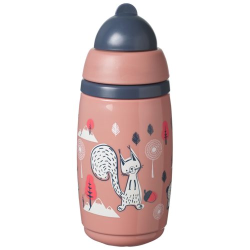 Tommee Tippee itatópohár - Superstar Insulated Straw Cup szívószálas hőtartó 266ml 12hó rózsaszín gyermek kulacs