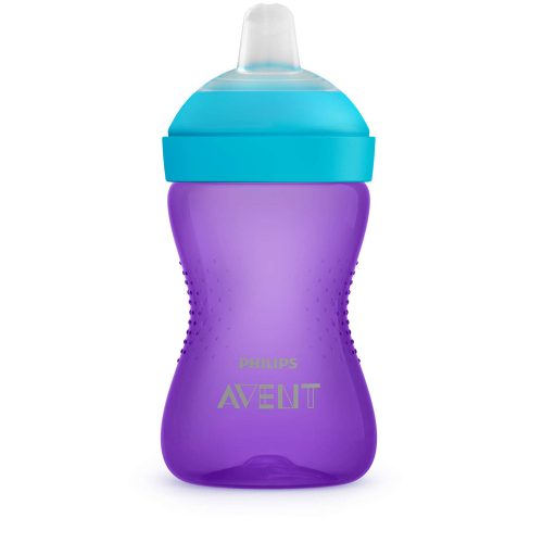 Philips AVENT itatópohár puha csőrös harapásálló 300ml 9hó lányos gyermek kulacs